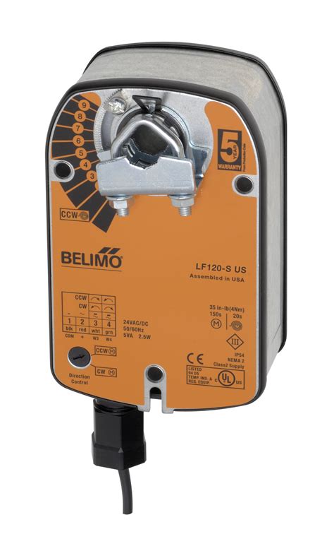 Belimo AFB24-S Damper Actuator 24 Vac/Dc Spring Return On/Off tillescenter Wiring & Connecting ...