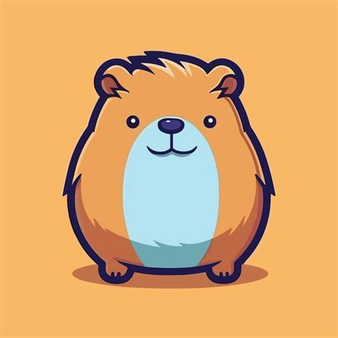 Premium Vector | Cute capybara vector illustration cartoon style cute capybara icon