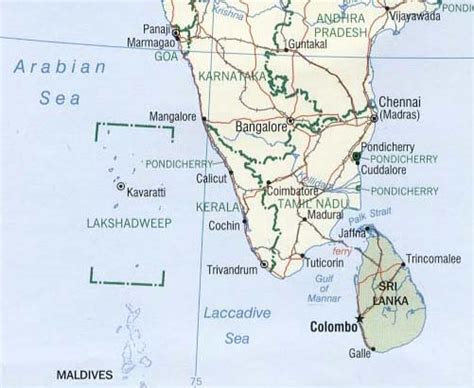 Laccadive Islands Map