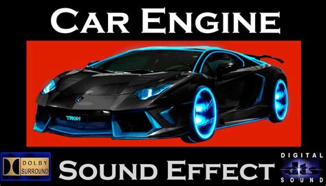 Car Engine Sound Effect | Hi- Res Audio Car Engine Sfx | HD | Car engine, Car, Sound effects