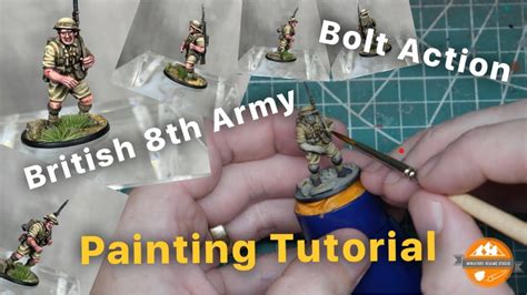 Bolt Action British 8th Army Infantry Painting Tutorial - YouTube