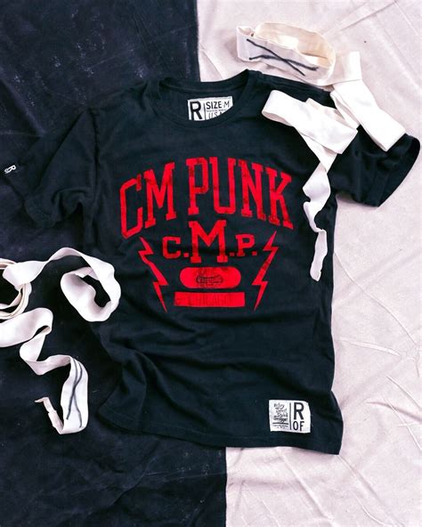 CM Punk Vintage Black Tee - Roots of Fight