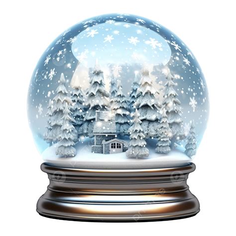 3d Christmas Snow Globe, Snow Globe, 3d Snow, 3d Christmas PNG Transparent Image and Clipart for ...