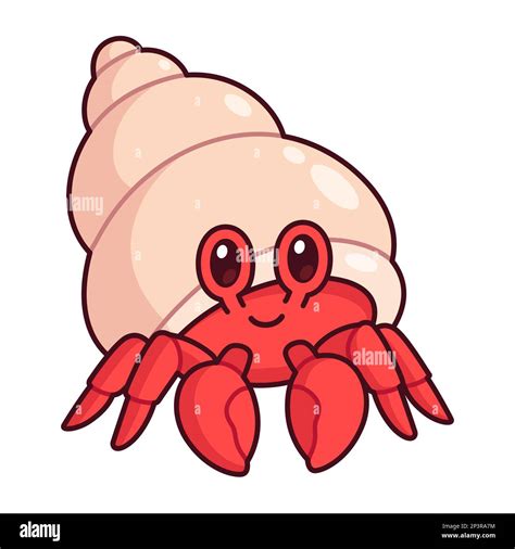 Shy crab Stock Vector Images - Alamy