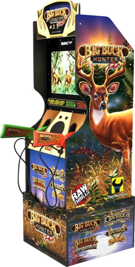 Arcade1Up Arcade1UP- Big Buck Hunter Pro Arcade with Riser and Wall Sign Multi 815221021310 ...