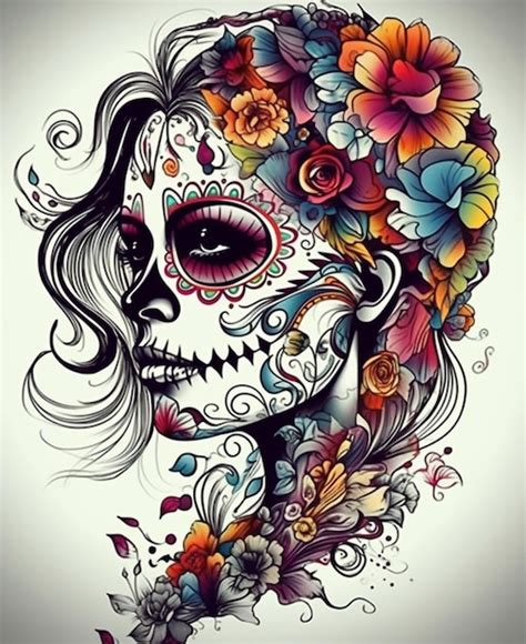 Premium AI Image | Day of the dead art