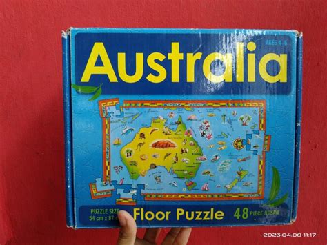 Australia Map Floor Puzzle, Hobbies & Toys, Toys & Games on Carousell