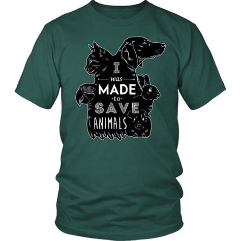 Vet Tee - I was made to save animals [black ver.] - Teelime | Unique t-shirts