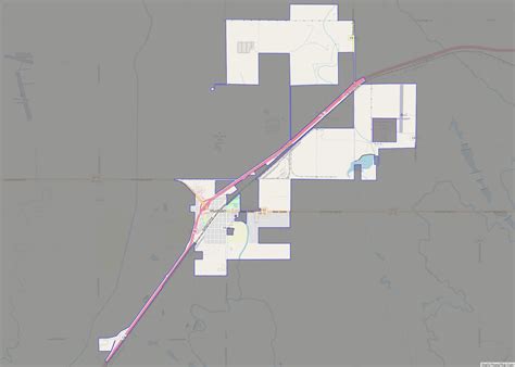 Map of Hudson town, Colorado