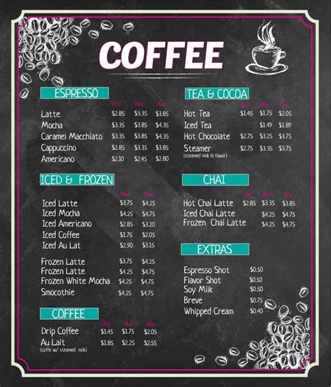 Entry #12 by hristina1605 for Design Menu Boards for Coffee Shop | Freelancer