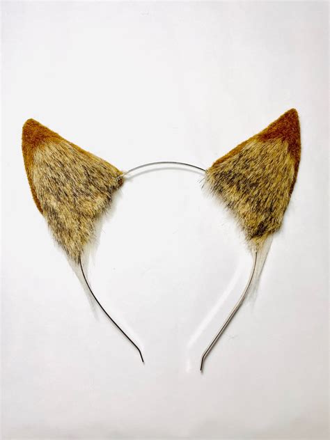 Brown and white coyote ears | Unique jewelry, White coyote, Etsy