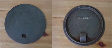 Cast Iron Wood Coal Stove Parts - 1 Hot Plate Burner Cover Lid 8 1/8" Round -- Antique Price ...