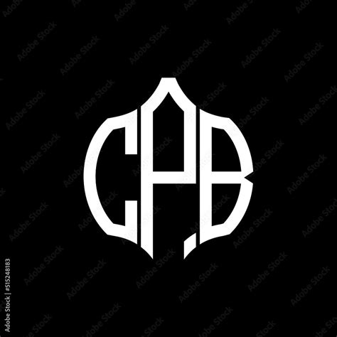 CPB letter logo. CPB best black ground vector image. CPB Monogram logo ...