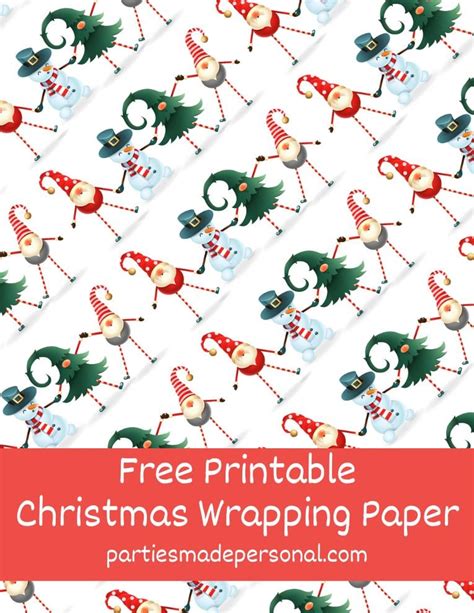 Christmas Printable Wrapping Paper - 20 FREE Designs | Parties Made ...