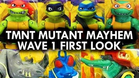 First Look TMNT Mutant Mayhem Figures Bebop, Rocksteady, Leatherhead - Splinter, Super Fly – Playeur