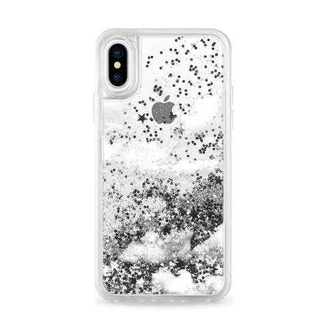 CASETIFY Glitter Case Clouds Silver for iPhone XS/X – DXB.NET | Glitter case, Case, Iphone xs