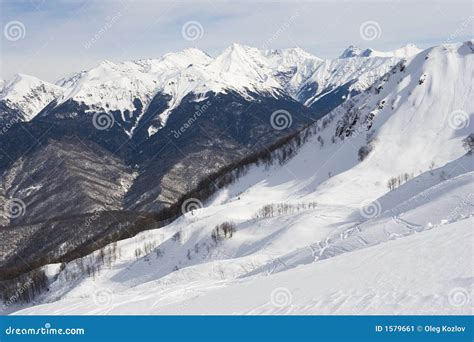 Sochi ski resort stock image. Image of wintry, federation - 1579661