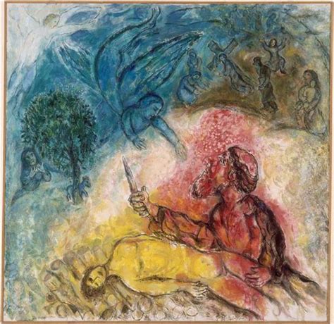 The sacrifice of Isaac, 1966 - Marc Chagall - WikiArt.org