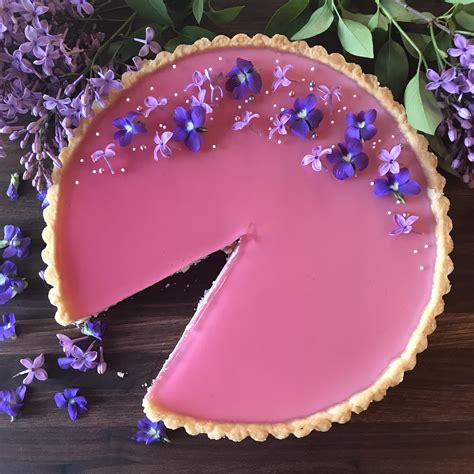 Violet Lilac Panna Cotta Tart – Bakers Brigade