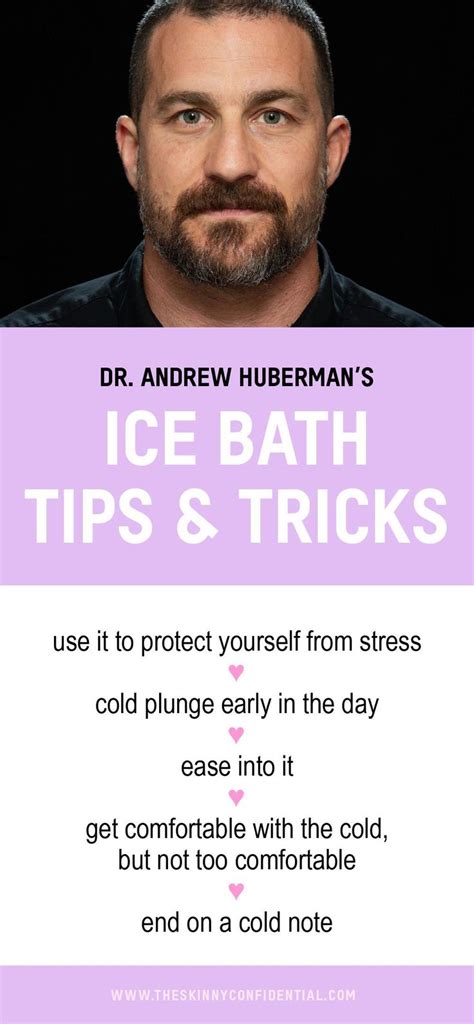 Dr. Andrew Huberman's Ice Bath Tips & Tricks | The Skinny Confidential ...