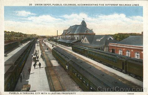 Union Depot Pueblo, CO Postcard