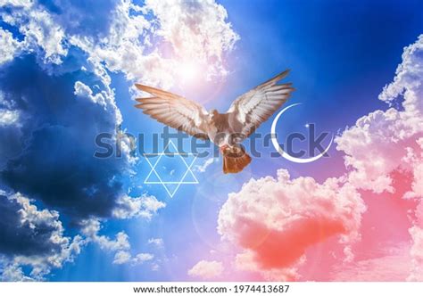 Dove Heaven Symbol Reconciliation Peoples Religion Stock Photo 1974413687 | Shutterstock