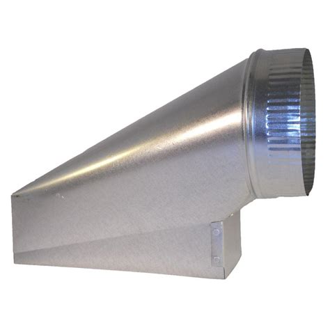 Speedi-Products 10 in. x 3.25 in. x 6 in. Galvanized Sheet Metal Range Hood End Boot Adapter-SM ...