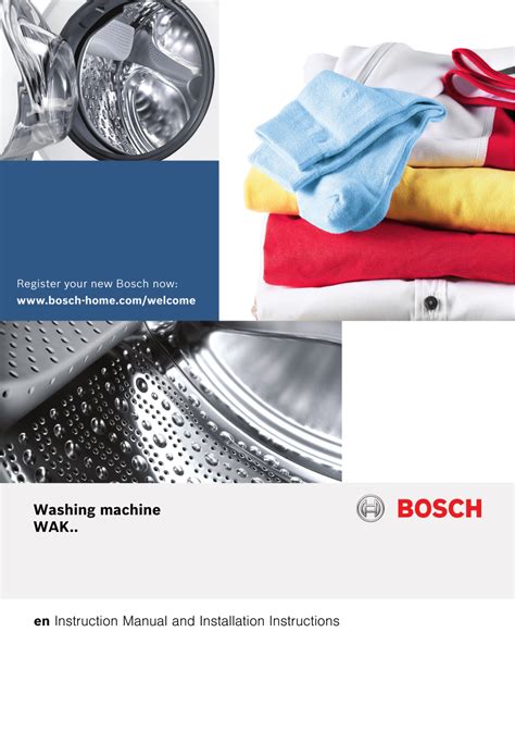 Bosch Washing machine Serie | 4 User manual and assembly instructions | Manualzz