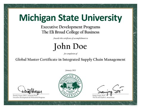 Global Master Certificate in Integrated Supply Chain Management (SCM ...