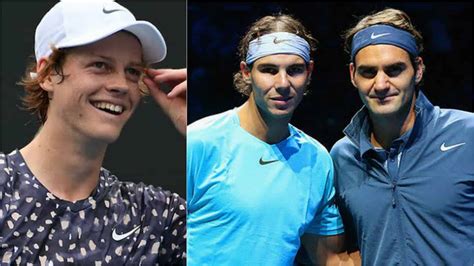 "Roger Federer and Rafael Nadal are the players who I admire the most," says Jannik Sinner ...