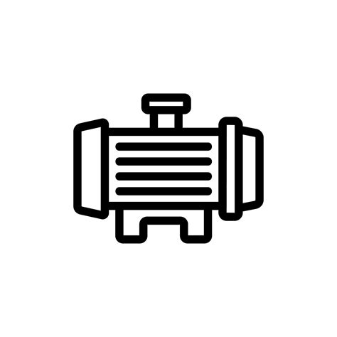 industrial water pump icon vector outline illustration 10301566 Vector Art at Vecteezy