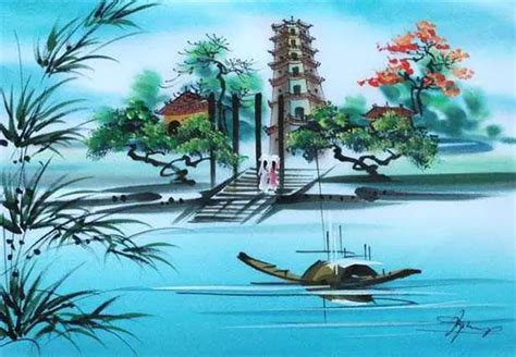 Vietnamese Silk Painting