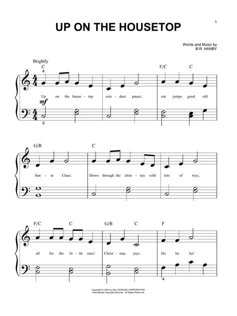 Up On The Housetop | Sheet Music Direct