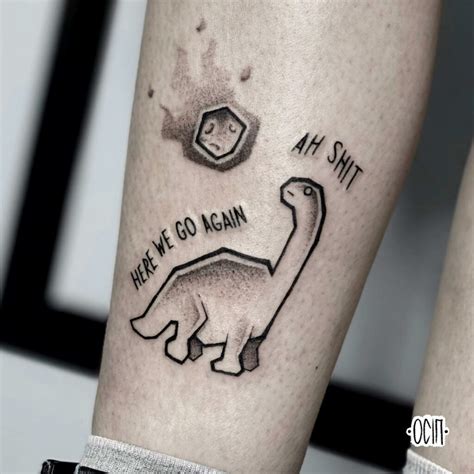 11+ Minimalist Dinosaur Tattoo Ideas That Will Blow Your Mind! - alexie