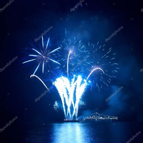 Blue fireworks Stock Photo by ©dovapi 6055071