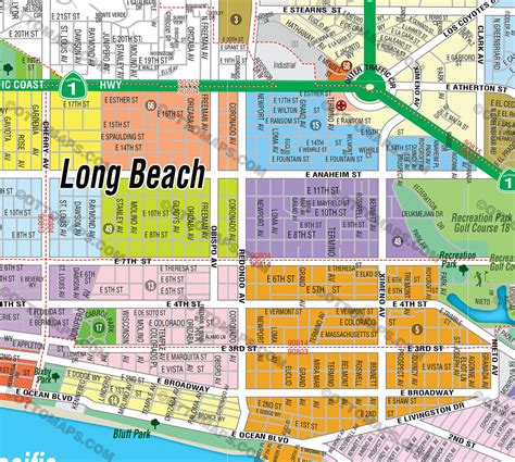 Long Beach California Map – Topographic Map of Usa with States