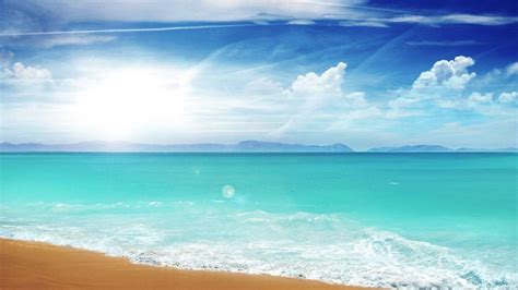 Download Beautiful Sunny Weather At Beach Wallpaper | Wallpapers.com