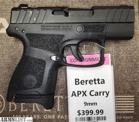 ARMSLIST - For Sale: Beretta APX Carry 9mm (AXC067285)