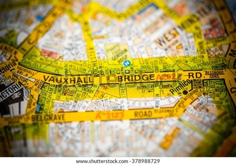 Vauxhall Bridge London Uk Map Stock Photo (Edit Now) 378988729