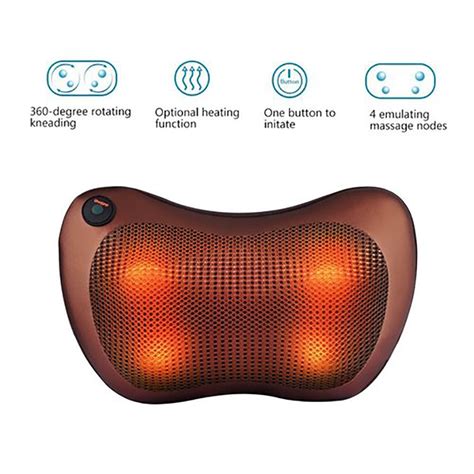 Pillow Massager with Relaxing Rolling Balls for Neck, Back, Shoulder ...