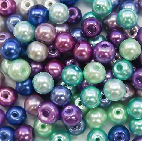 Wholesale Beads Bulk Beads 6mm Glass Pearls 6mm Beads Assorted - Etsy