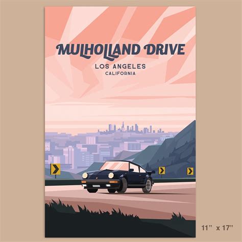 MULHOLLAND DRIVE POSTER | ONE HELL OF A TOWN