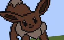 Eevee Pixelmon/Pokemon Pixel Art!! (Pokemon Eevee Pixelart!), creation ...