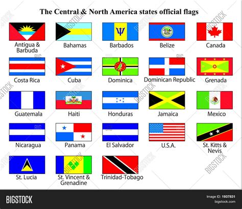 Central & North America States Vector & Photo | Bigstock