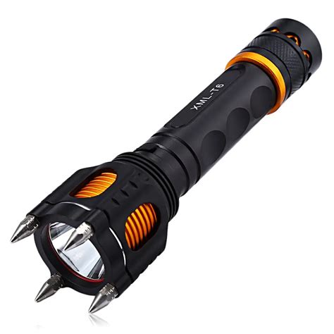 Self defense Led Flashlight SKYWOLFEYE X 007 Outdoor High Power Camping Flashlight Torch with ...