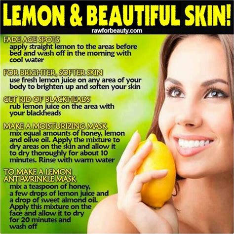 Pin by Justina Johnson on Health | Beautiful skin, Best natural skin care, Lemon skin