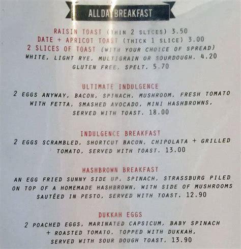 Indulgence Cafe menu, Menu restauracji Indulgence Cafe, Doncaster East, Melbourne - Urbanspoon ...