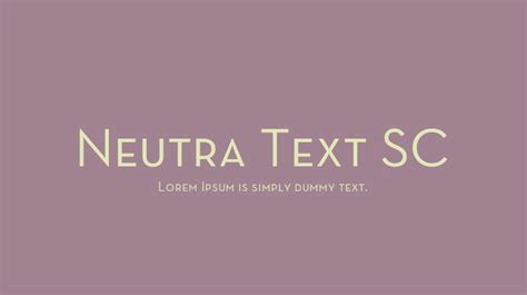 Neutra text book font - hopdeplan