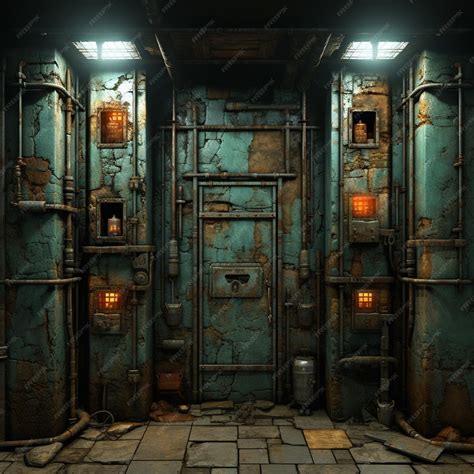 Premium AI Image | Stylized Prison Door