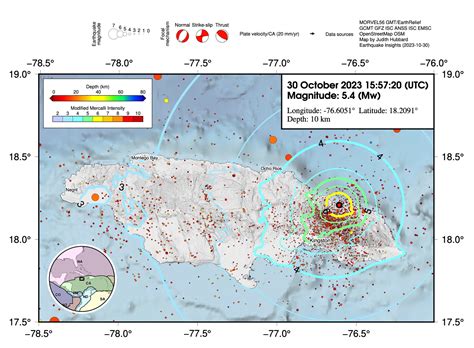 M5.4 earthquake shakes Jamaica - by Judith A Hubbard